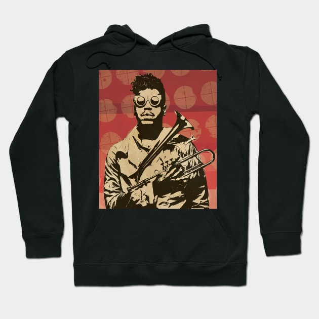 Christian Scott // Retro Poster Jazz Hoodie by kulinermodern